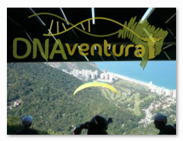 Vôo de parapente no Rio de Janeiro