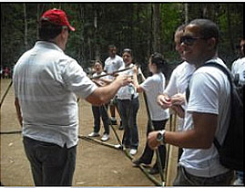 Treinamento empresarial ao ar livre